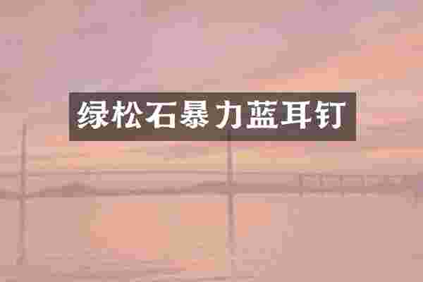 绿松石暴力蓝耳钉
