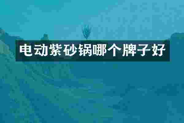 电动紫砂锅哪个牌子好