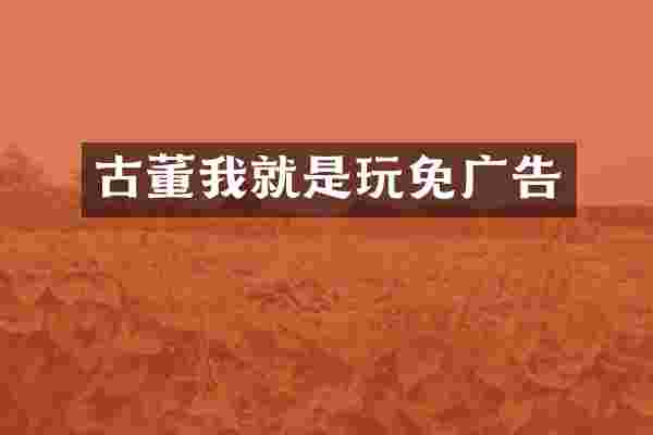 古董我就是玩免广告
