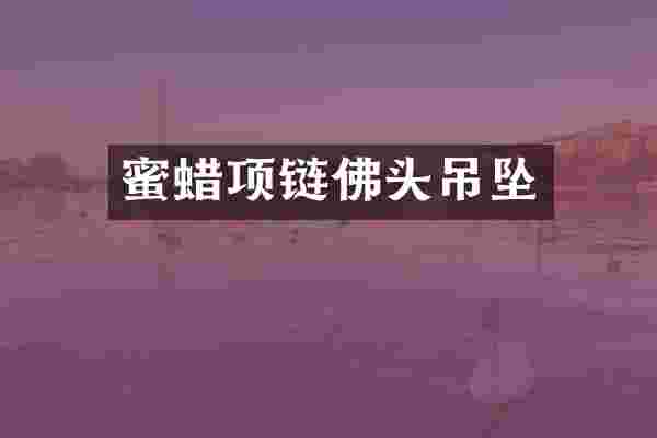 蜜蜡项链佛头吊坠