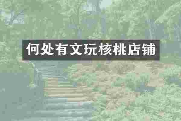 何处有文玩核桃店铺