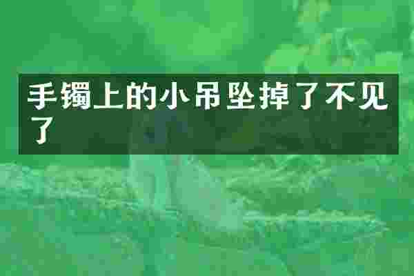 手镯上的小吊坠掉了不见了