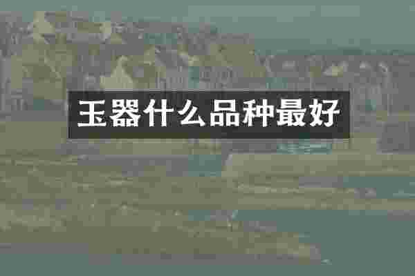 玉器什么品种最好