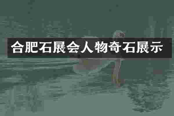 合肥石展会人物奇石展示