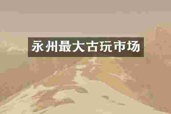 永州最大古玩市场
