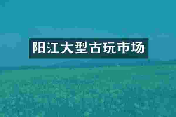 阳江大型古玩市场