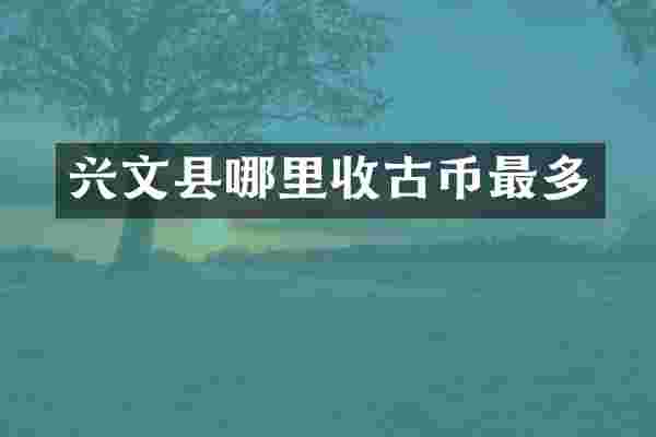 兴文县哪里收古币最多