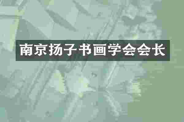 南京扬子书画学会会长
