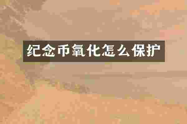 纪念币氧化怎么保护