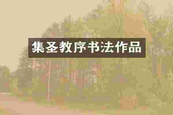 集圣教序书法作品