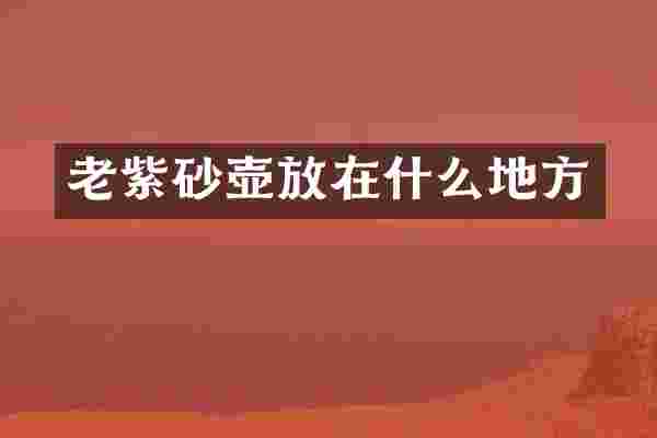 老紫砂壶放在什么地方