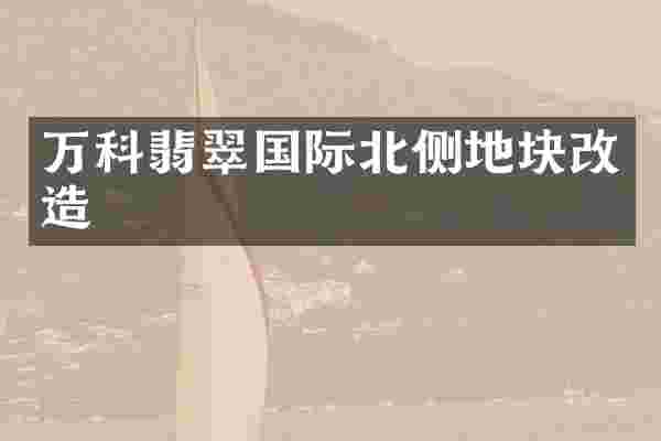 万科翡翠国际北侧地块改造