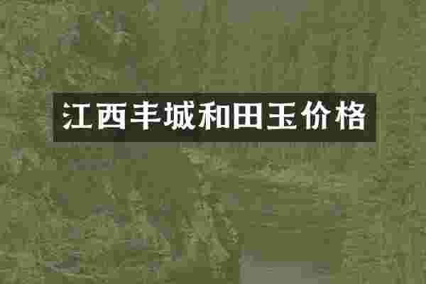 江西丰城和田玉价格