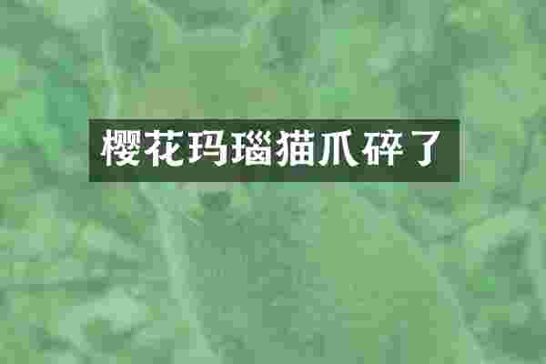 樱花玛瑙猫爪碎了