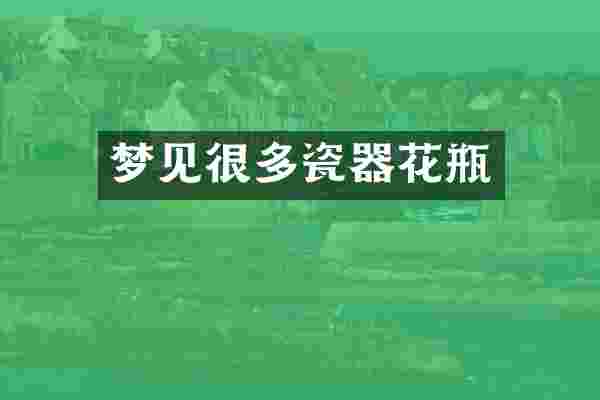 梦见很多瓷器花瓶