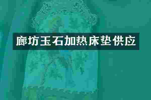 廊坊玉石加热床垫供应