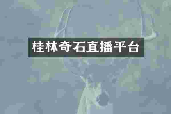 桂林奇石直播平台
