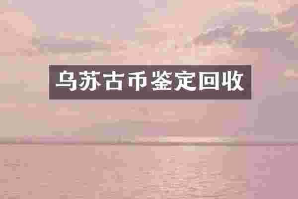 乌苏古币鉴定回收
