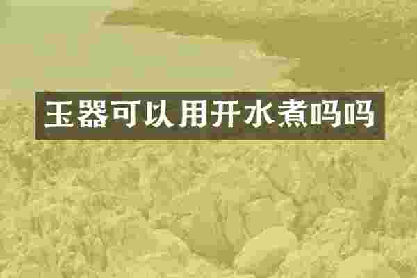 玉器可以用开水煮吗吗