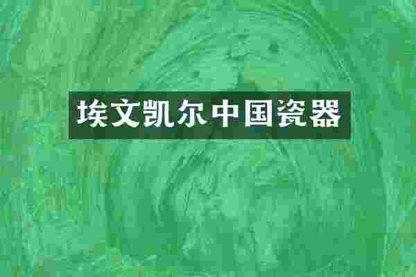 埃文凯尔中国瓷器