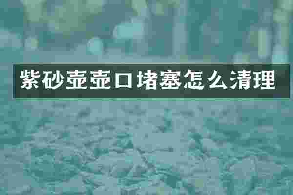 紫砂壶壶口堵塞怎么清理