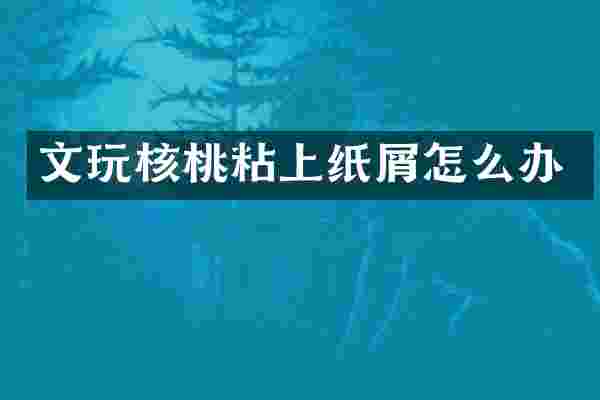 文玩核桃粘上纸屑怎么办