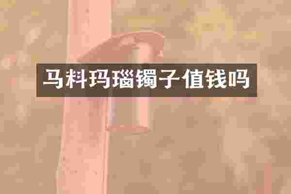 马料玛瑙镯子值钱吗