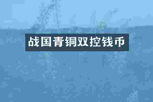 战国青铜双控钱币
