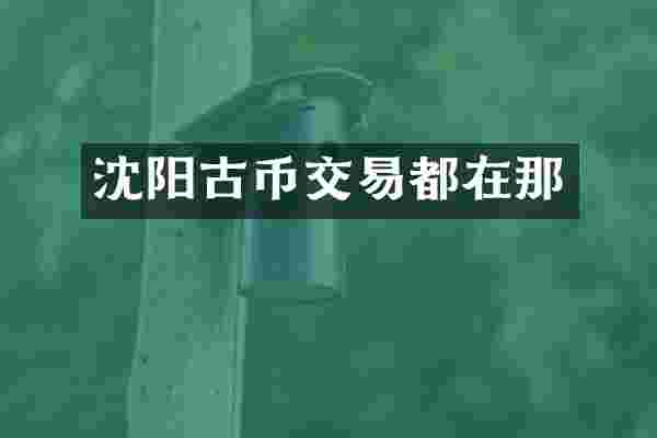 沈阳古币交易都在那