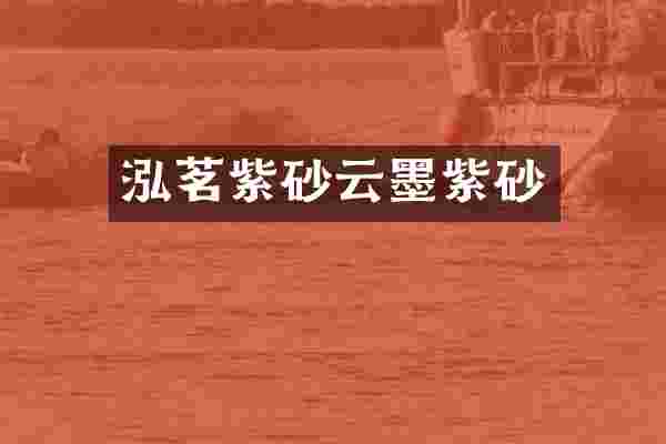 泓茗紫砂云墨紫砂