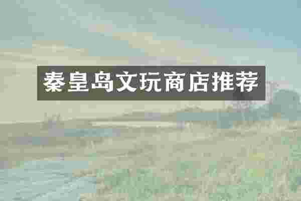 秦皇岛文玩商店推荐