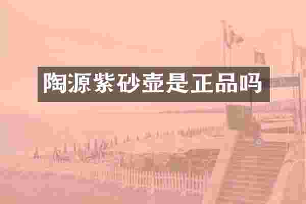 陶源紫砂壶是正品吗