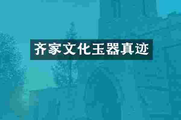 齐家文化玉器真迹