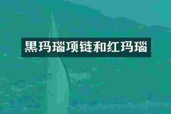 黑玛瑙项链和红玛瑙