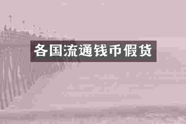 各国流通钱币假货