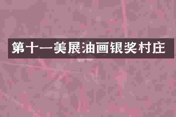 第十一美展油画银奖村庄