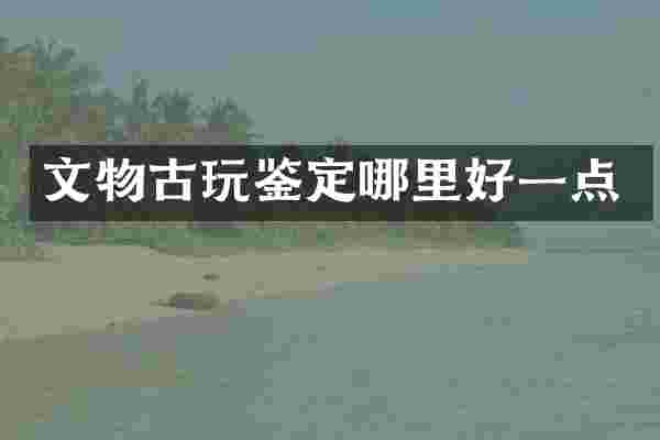 文物古玩鉴定哪里好一点