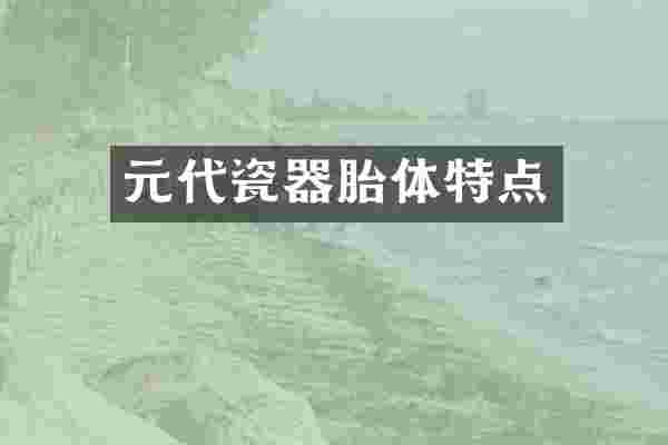 元代瓷器胎体特点